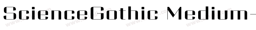 ScienceGothic Medium字体转换